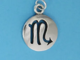 Microsculptures 1077 Smooth Scorpio Silver Charm