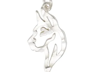 Microsculptures 1083 Great Dane Head Silver Charm