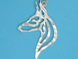 Microsculptures 1101 Doberman Pinscher Head Silver Pendant