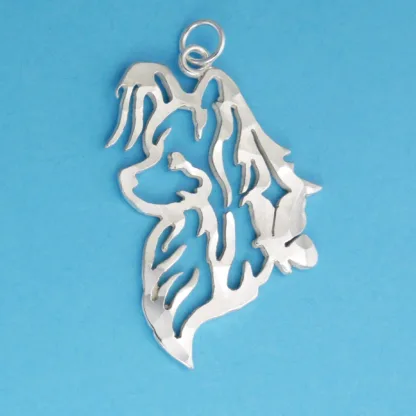 Microsculptures 1117 Papillon Head Silver Pendant