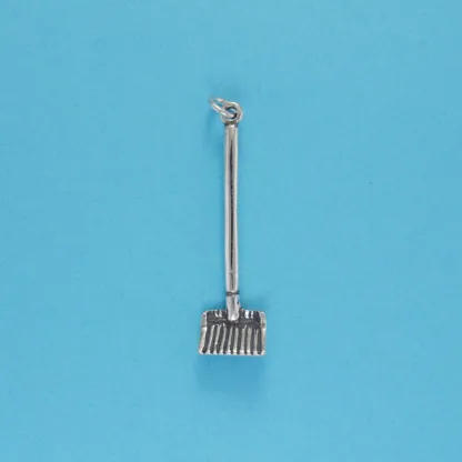 Microsculptures 1125 Manure Fork Silver Charm