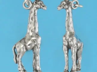 Microsculptures 1131 Giraffe Silver Pendant