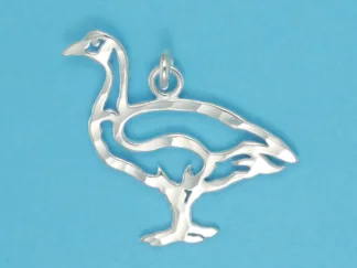 Microsculptures 1133 Goose Silver Pendant