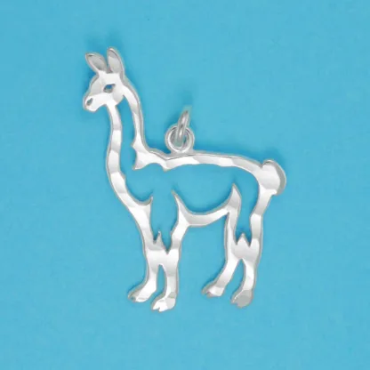 Microsculptures 1135 Llama Silver Pendant