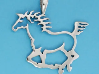 Microsculptures 1137 Horse Spirit Silver Pendant