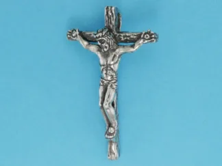 Microsculptures 1146 Crucifix Silver Pendant-Medium