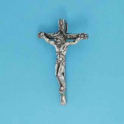 Microsculptures 1146 Crucifix Silver Pendant-Medium