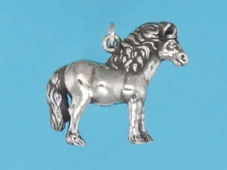 Microsculptures 1148 Pony Silver Charm