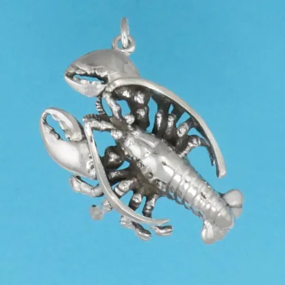Microsculptures 1150 Lobster Silver Pendant