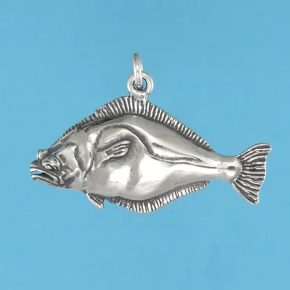 Microsculptures 1152 Flounder Silver Charm