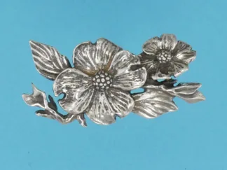 Microsculptures 1156 Dogwood Flowers Silver Pendant