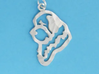 Microsculptures 1165 New Newfoundland Head Silver Charm