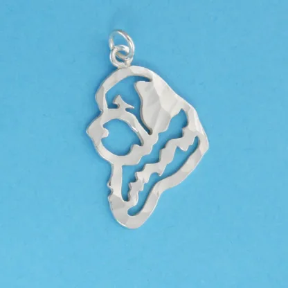 Microsculptures 1165 New Newfoundland Head Silver Charm