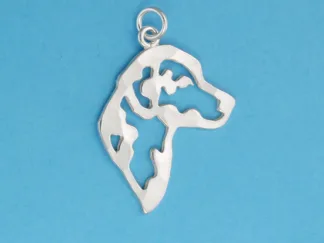Microsculptures 1171 Dalmatian Head Silver Charm