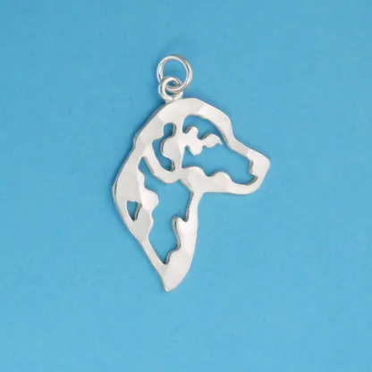 Microsculptures 1171 Dalmatian Head Silver Charm