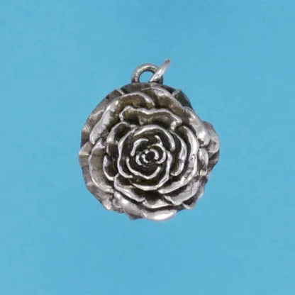 Microsculptures 1183 Rose Silver Charm