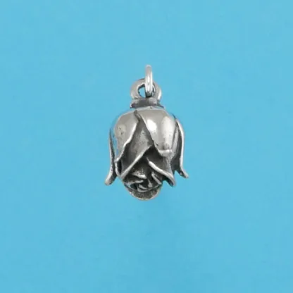 Microsculptures 1184 Rose Bud Silver Charm