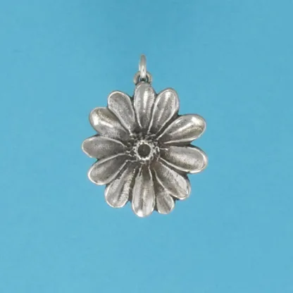 Microsculptures 1191 Daisy Flower Silver Charm