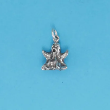 Microsculptures 1209B Screaming Ghost Silver Charm