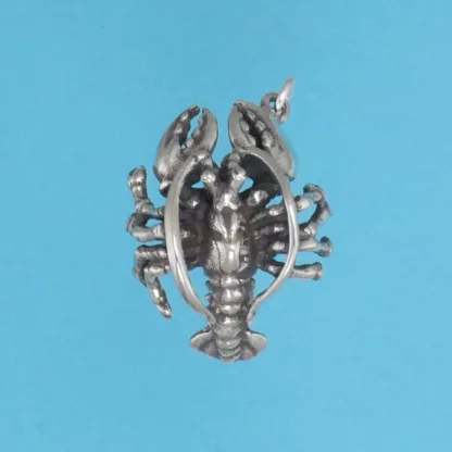 Microsculptures 1210 Lobster Silver Charm