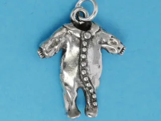 Microsculptures 1216 Onesie Silver Charm