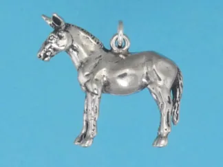 Microsculptures 1221 Mule Silver Charm