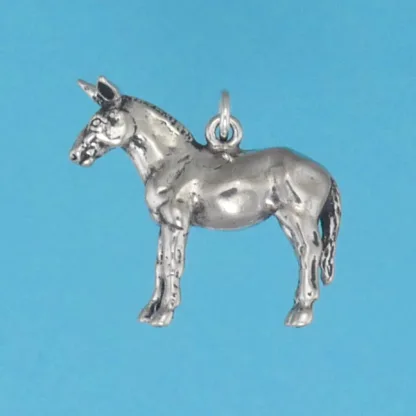 Microsculptures 1221 Mule Silver Charm