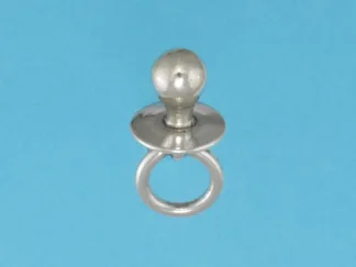 Microsculptures 1222 Pacifier Silver Charm