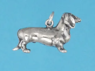 Microsculptures 1226 Dachshund Silver Charm