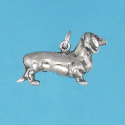 Microsculptures 1226 Dachshund Silver Charm