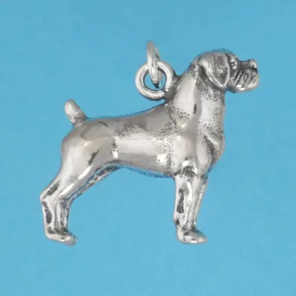 Microsculptures 1239 Boxer Silver Charm