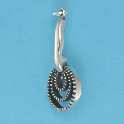 Microsculptures 0706 Metal Curry Silver Charm