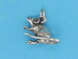 Microsculptures 0711 Mouse Silver Charm