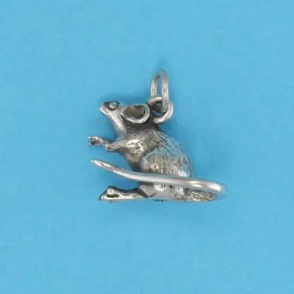 Microsculptures 0711 Mouse Silver Charm