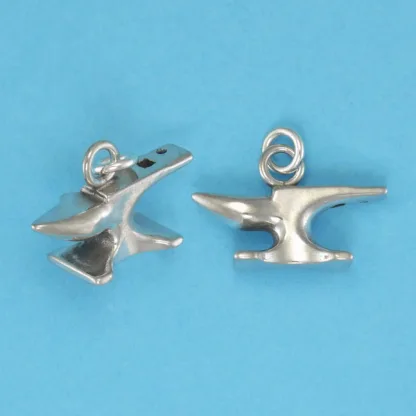 Microsculptures 0749 Farrier Anvil Silver Charm