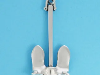 Microsculptures 0761 Stockless Anchor Silver Pendant
