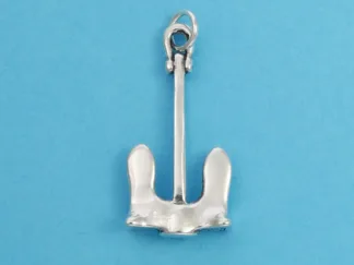 Microsculptures 0762 Stockless Anchor Silver Charm