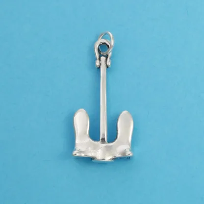 Microsculptures 0762 Stockless Anchor Silver Charm