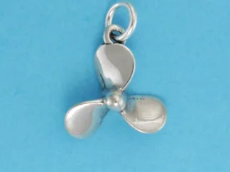 Microsculptures 0763 Boat Propeller Silver Charm-Small