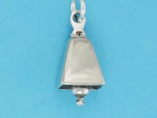 Microsculptures 0765 Cowbell Silver Charm