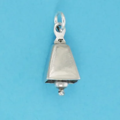 Microsculptures 0765 Cowbell Silver Charm