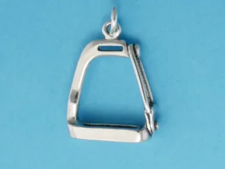Microsculptures 0766 Safety Stirrup Silver Charm