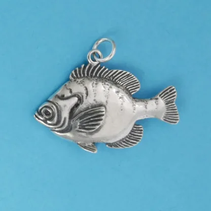Microsculptures 0773 Bluegill Fish Silver Charm