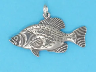 Microsculptures 0774 Crappie Silver Charm