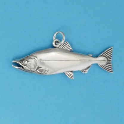 Microsculptures 0775 Salmon Silver Charm