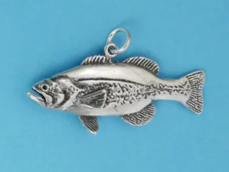 Microsculptures 0777 Largemouth Bass Silver Charm