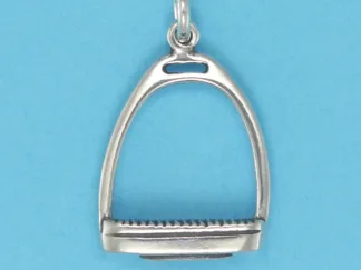 Microsculptures 0781 English Stirrup Silver Charm-Small