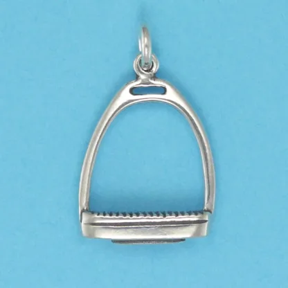 Microsculptures 0781 English Stirrup Silver Charm-Small