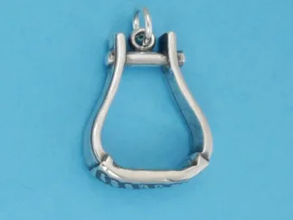 Microsculptures 0782 Visalia Stirrup Silver Charm
