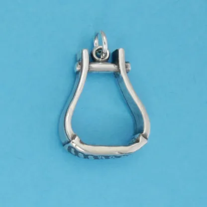 Microsculptures 0782 Visalia Stirrup Silver Charm